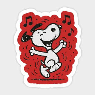 Peanuts - Snoopy Dancing Sticker